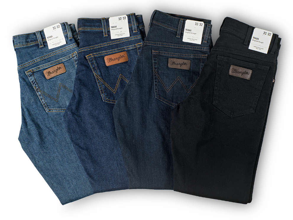 Wrangler Texas Stretch - SMOKIN' BLUE - Damen und Herren Marken Jeans online kaufen